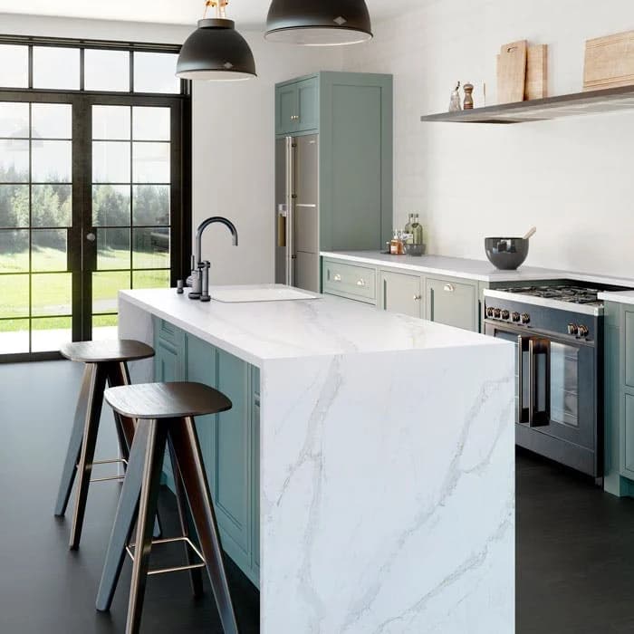 silestone quartz kitchen countertops with kitchen island